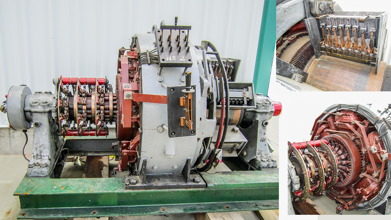 Canadian General Electric Rotary Synchronous Converter. A.C. input is converted to D.C. power.