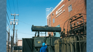 Two primary transformers 15Kv to 5Kv  adjacent to Edmonton Power